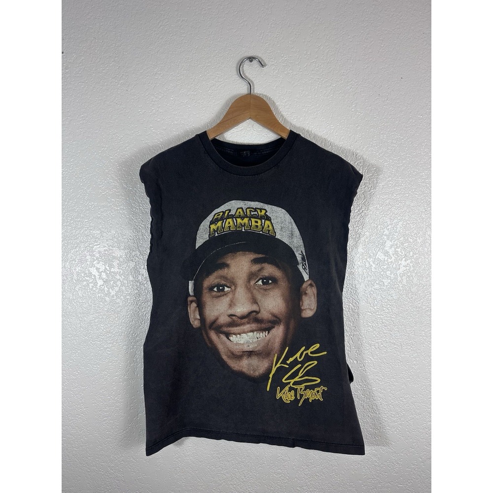 Kobe Bryant Black Mamba Player Tees Sleeveless Graphic Shirt Men's M Lakers
